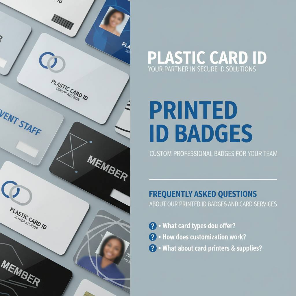 Frequently Asked Questions About Our Printed ID Badges and Card Services